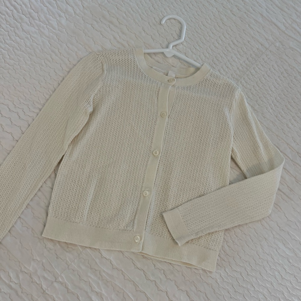 Gap Kids, Girls’ Cream Light-weight Sweater, Size Small - Picture 2 of 6